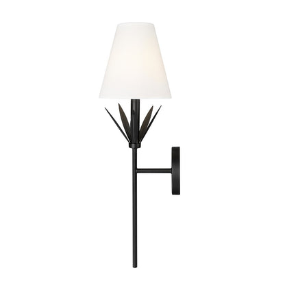 Millennium Lighting Primrose 1Lt 24" Wall Sconce, Black/White