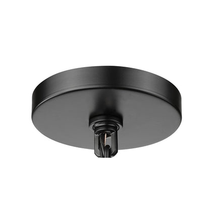 Millennium Munger 1Lt 9" Outdoor Hanging Pendant, Black/Clear