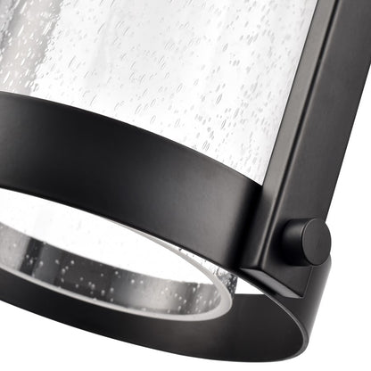 Millennium Lighting Luxio 1Lt 8" Outdoor Hanging Lantern, Black