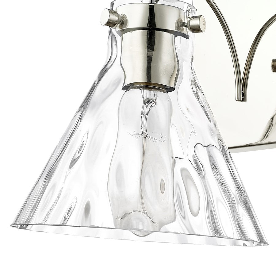 Millennium Lighting Barlon 1Lt Wall Sconce, Polished Nickel/Clear