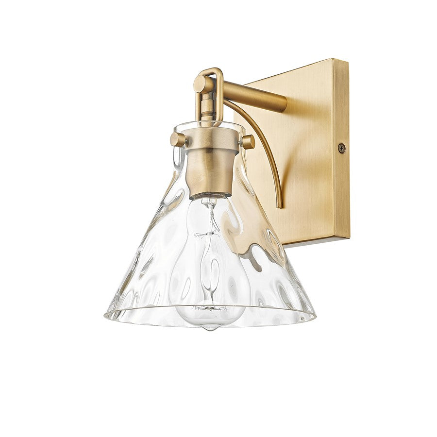 Millennium Lighting Barlon 1Lt Wall Sconce, Vintage Brass/Clear