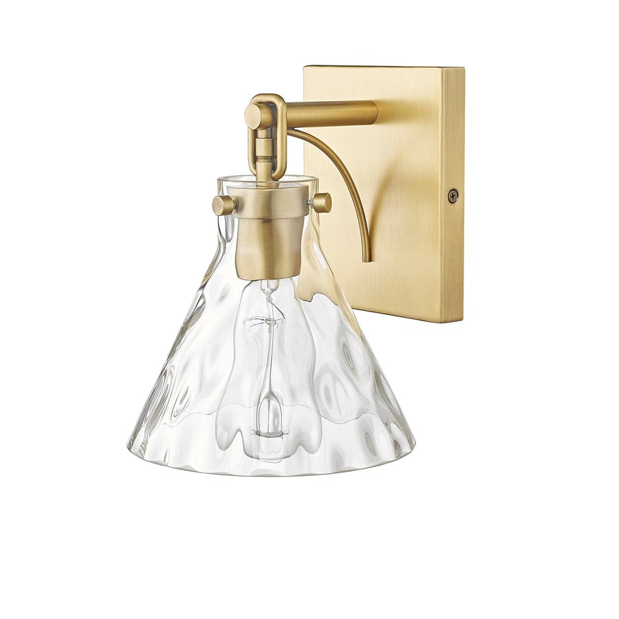 Millennium Lighting Barlon 1Lt Wall Sconce, Vintage Brass/Clear