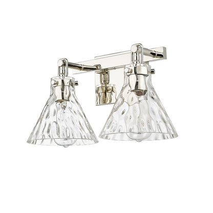 Millennium Lighting Barlon 2Lt Vanity, Polished Nickel/Clear