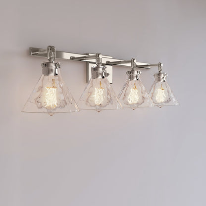 Millennium Lighting Barlon 34.75" 4Lt Vanity, Nickel/Clear Water