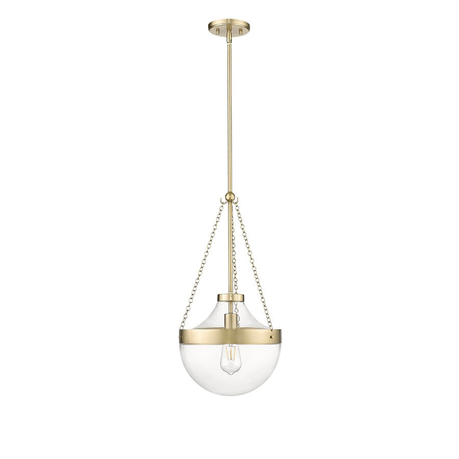 Millennium Lighting Clarra 1Lt Pendant, Modern Gold/Clear - 20101-MG