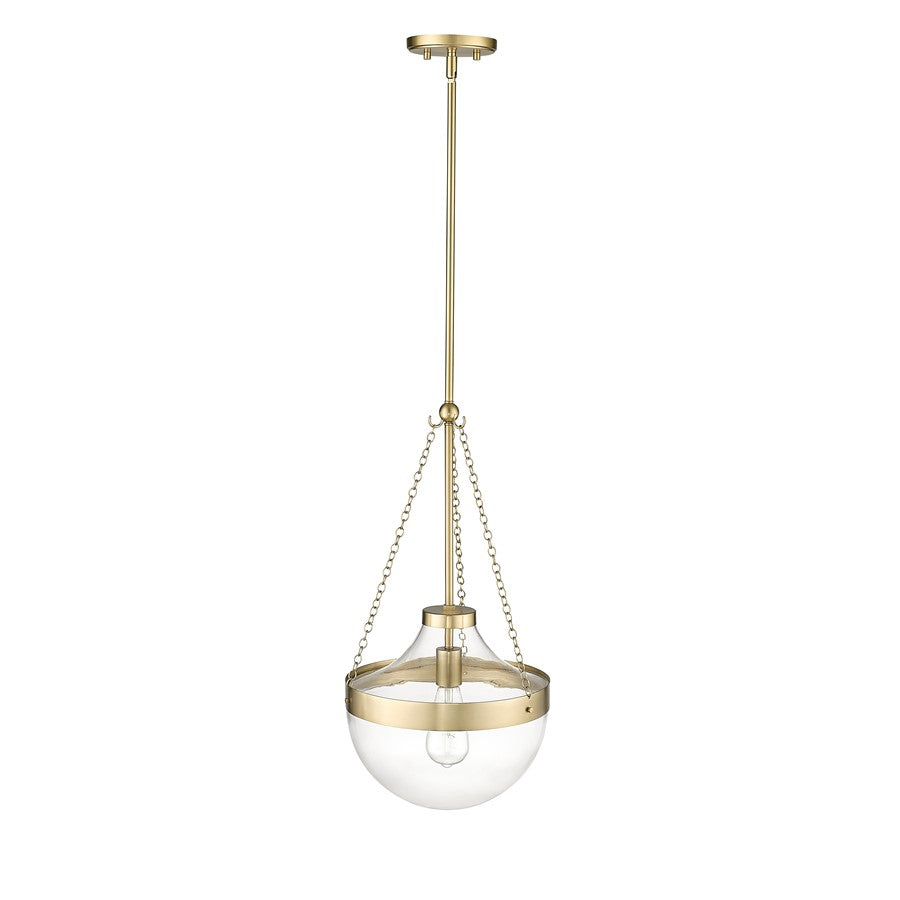 Millennium Lighting Clarra 1Lt Pendant, Modern Gold/Clear