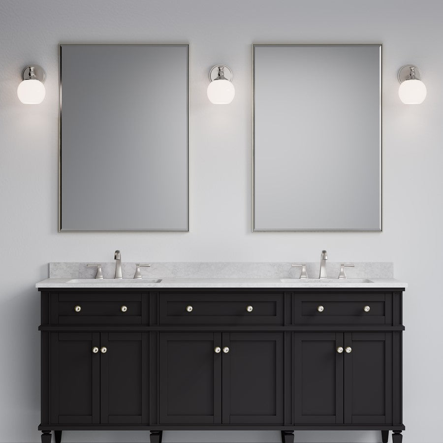 Millennium Orlisse 1Lt Wall Sconce, Nickel/Etched Opal