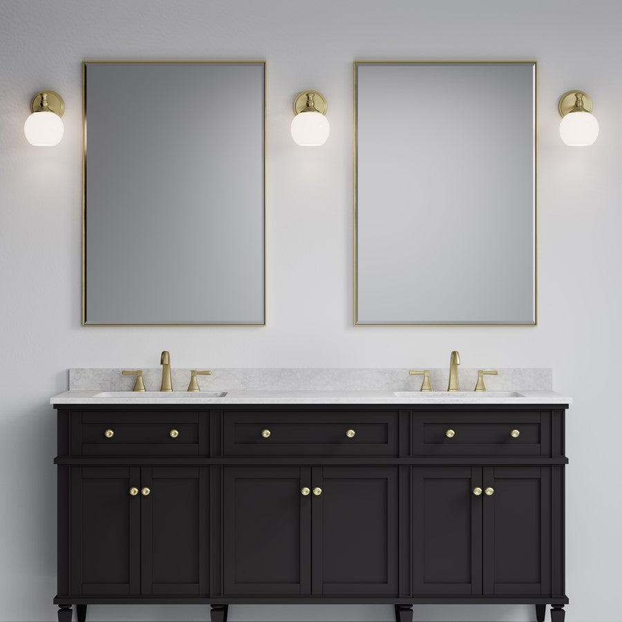 Millennium Orlisse 1Lt Wall Sconce, Brass/Etched Opal