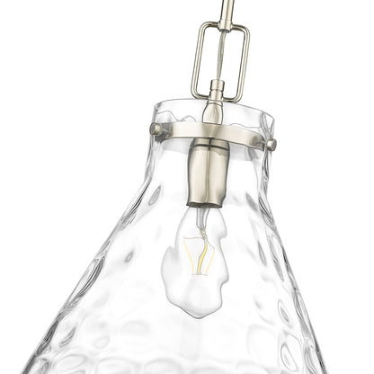 Millennium Lighting Barlon 1Lt Pendant, Polished Nickel/Clear