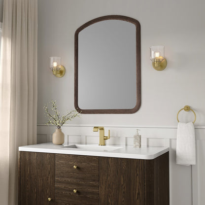Millennium Vessair 1Lt Wall Sconce, Brass/Clear Seeded
