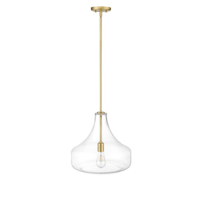 Millennium Lighting Madelynn 1Lt Pendant, Vintage Brass/Clear