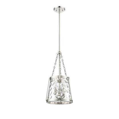 Millennium Lighting Adabella 3Lt Pendant, Polished Nickel/Clear