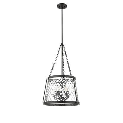 Millennium Lighting Adabella 5Lt Pendant, Black/Clear