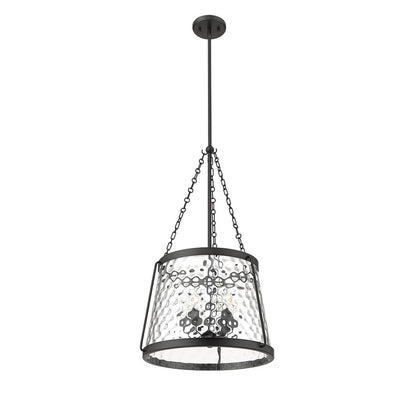 Millennium Lighting Adabella 5Lt Pendant, Black/Clear