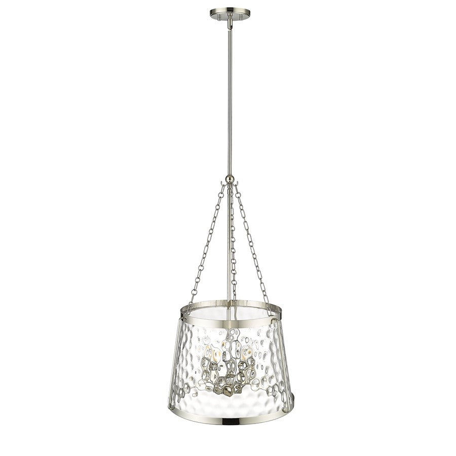 Millennium Lighting Adabella 5Lt Pendant, Polished Nickel/Clear