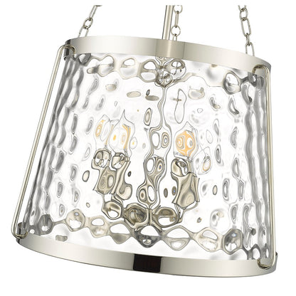 Millennium Lighting Adabella 5Lt Pendant, Polished Nickel/Clear