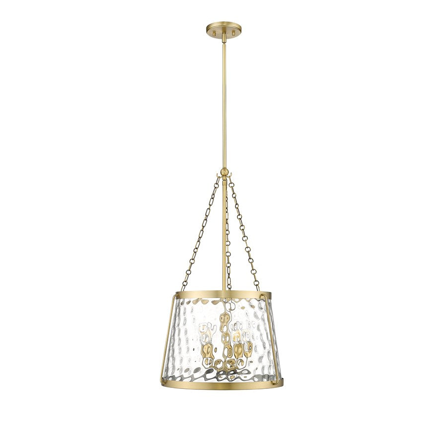 Millennium Lighting Adabella 5Lt Pendant, Vintage Brass/Clear - 20405-VB