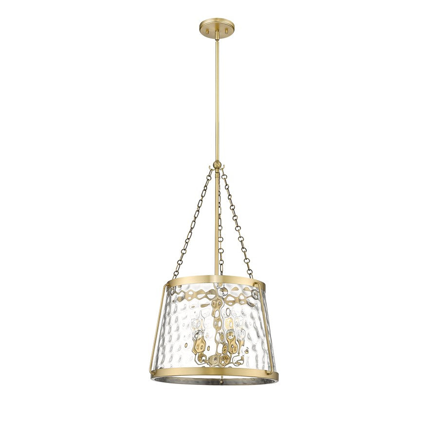 Millennium Lighting Adabella 5Lt Pendant, Vintage Brass/Clear