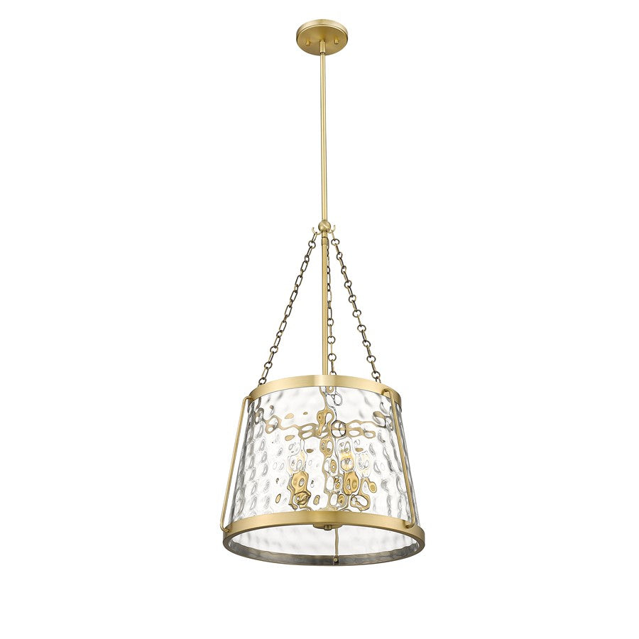 Millennium Lighting Adabella 5Lt Pendant, Vintage Brass/Clear