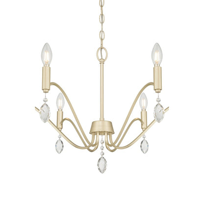 Millennium Lighting Aureline 6Lt Chandelier, Aged Silver