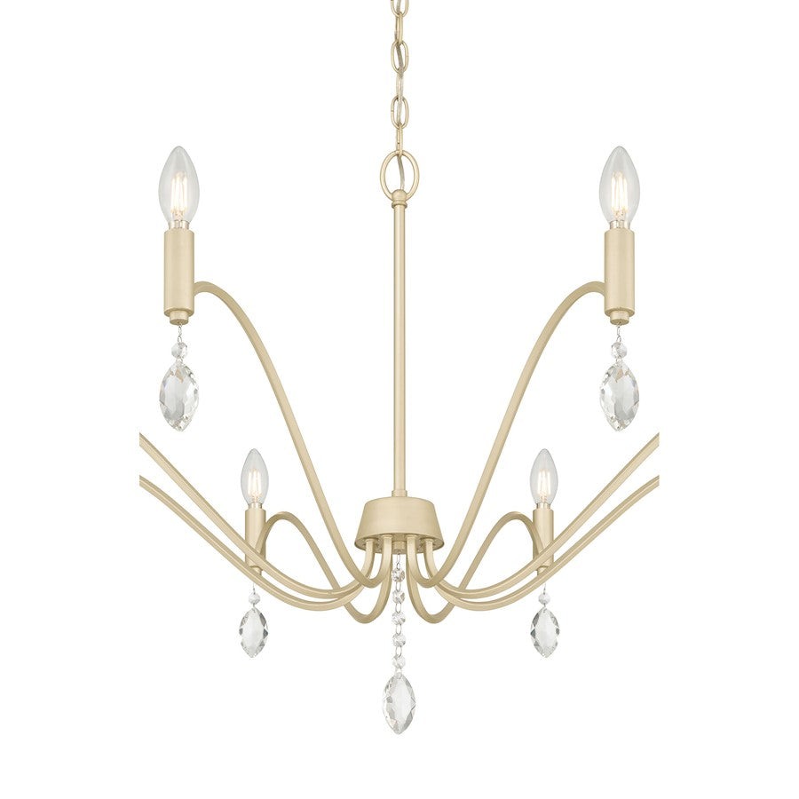 Millennium Lighting Aureline 8Lt Chandelier, Aged Silver