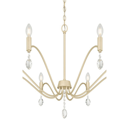Millennium Lighting Aureline 8Lt Chandelier, Aged Silver
