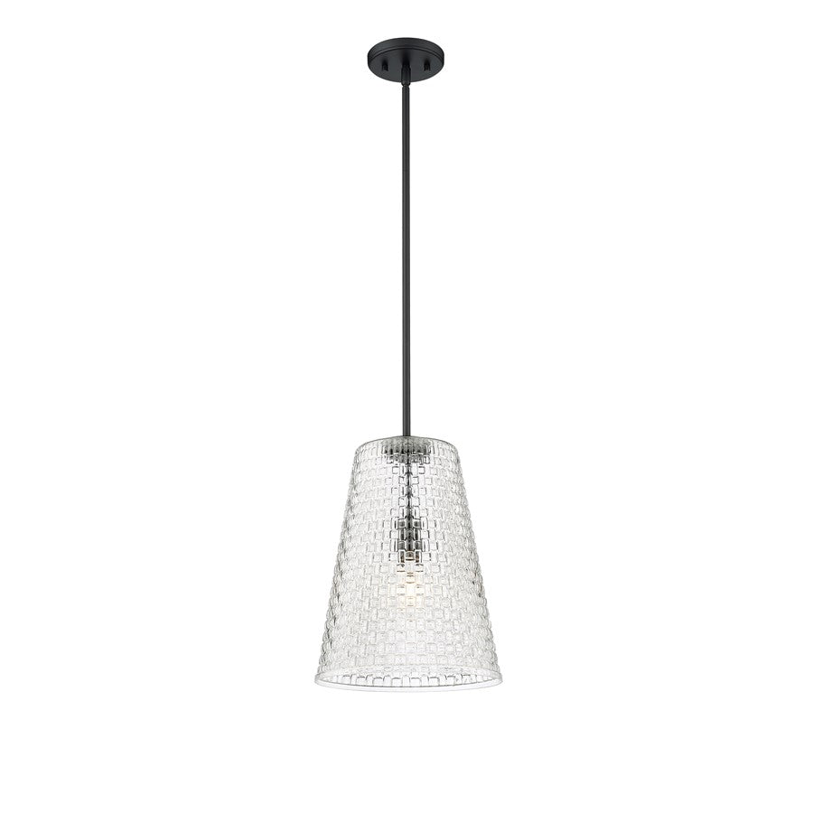 Millennium Lighting Saben 1Lt 15" Pendant, Black