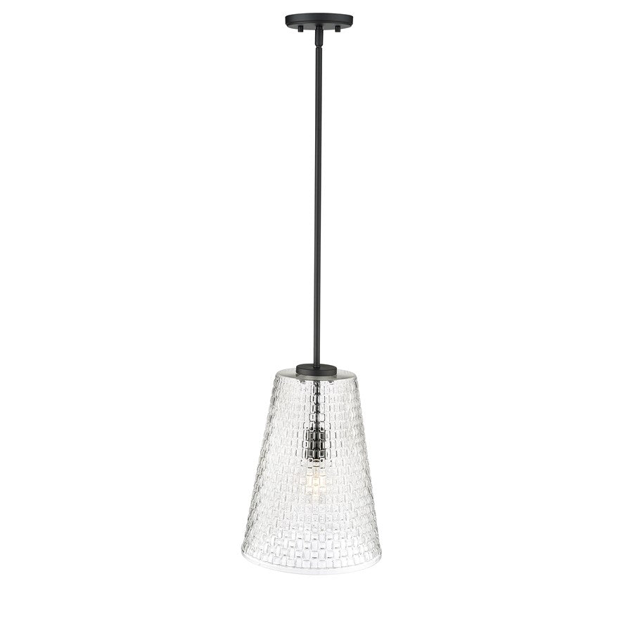 Millennium Lighting Saben 1Lt 15" Pendant, Black