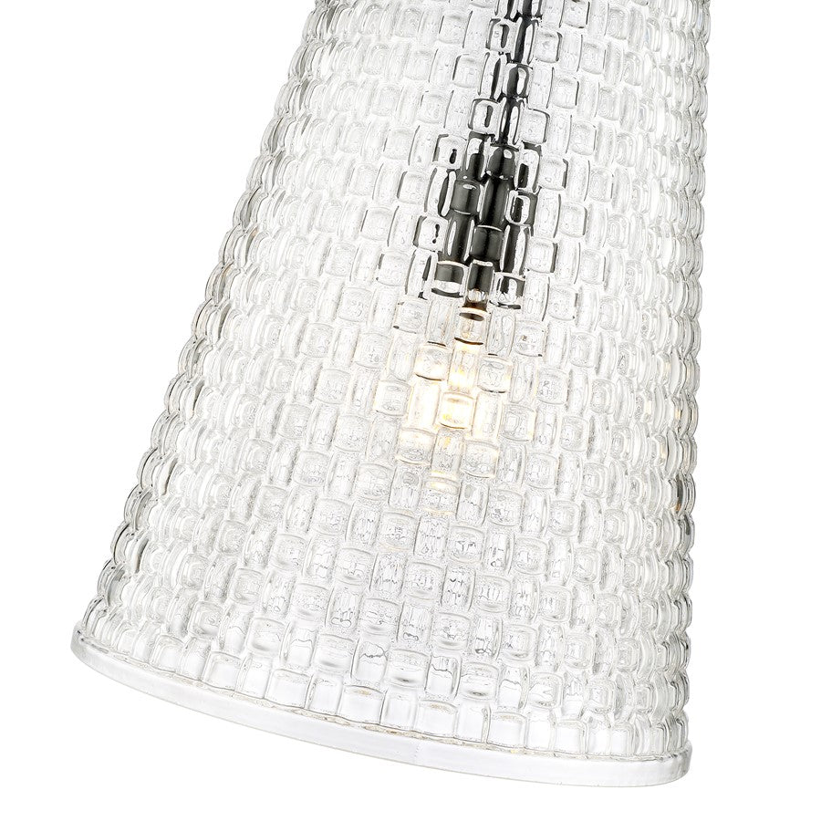Millennium Lighting Saben 1Lt 15" Pendant, Black