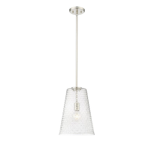 Millennium Lighting Saben 1Lt 15" Pendant, Polished Nickel - 20702-PN