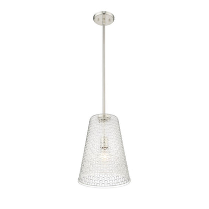 Millennium Lighting Saben 1Lt 15" Pendant, Polished Nickel