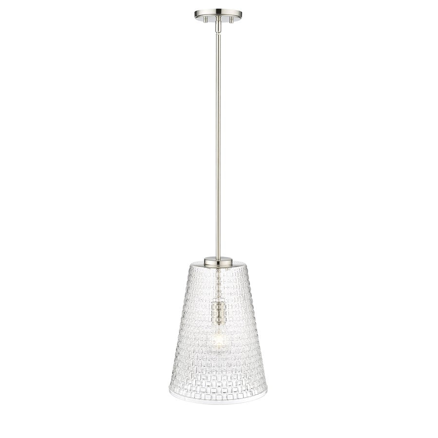 Millennium Lighting Saben 1Lt 15" Pendant, Polished Nickel