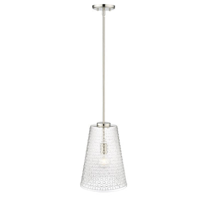 Millennium Lighting Saben 1Lt 15" Pendant, Polished Nickel