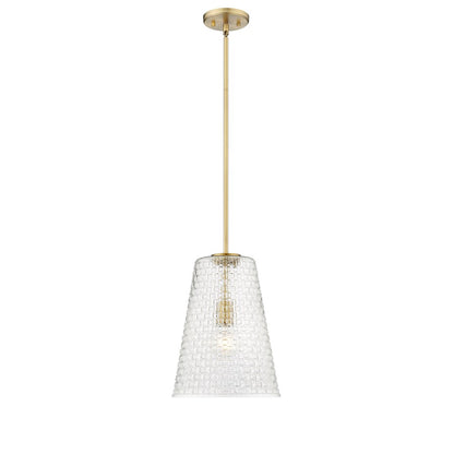 Millennium Lighting Saben 1Lt 15" Pendant, Vintage Brass - 20702-VB