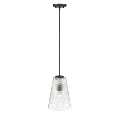 Millennium Lighting Saben 1Lt 12" Pendant, Black