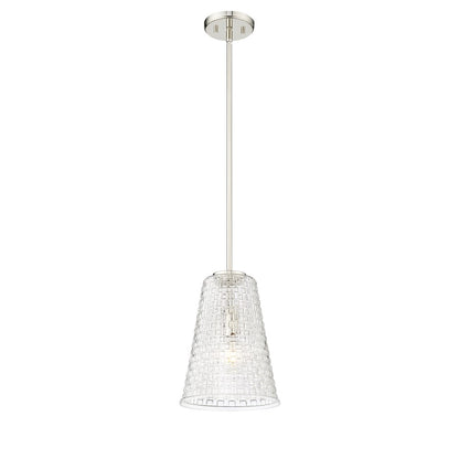 Millennium Lighting Saben 1Lt 12" Pendant, Polished Nickel