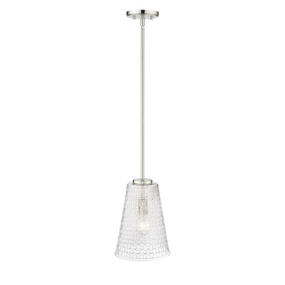 Millennium Lighting Saben 1Lt 12" Pendant, Polished Nickel