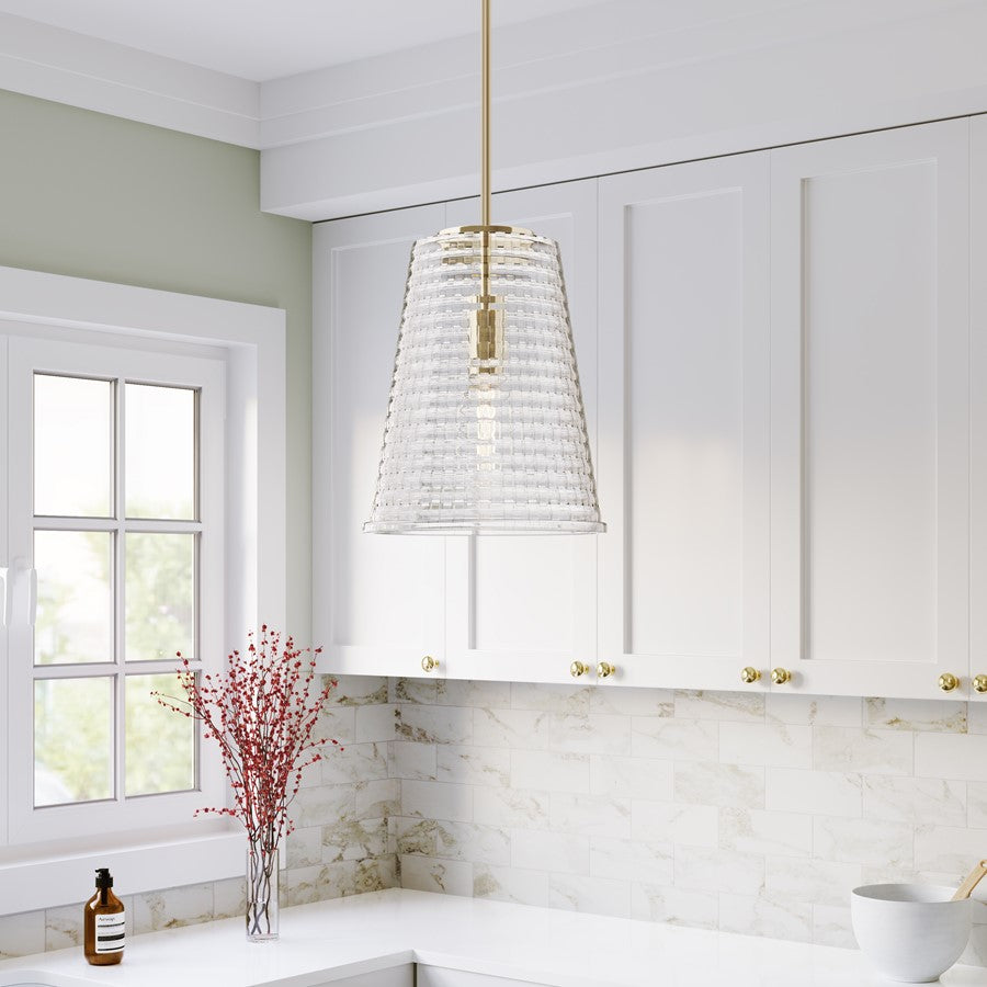 Millennium Lighting Saben 1Lt 12" Pendant, Vintage Brass