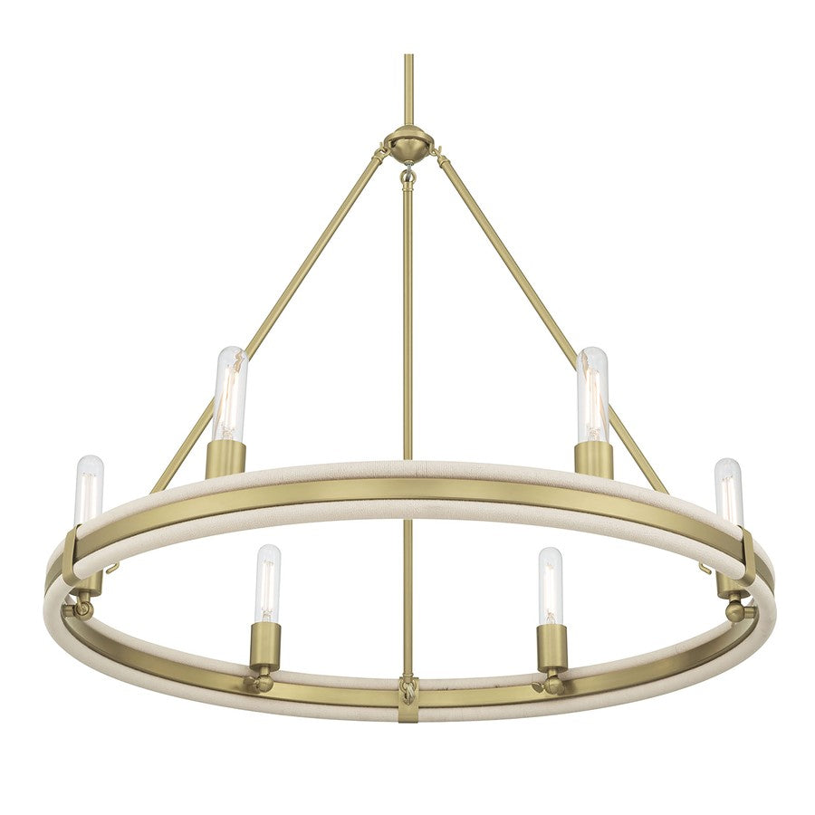 Millennium Lighting Rovessa 6 Light 26" Chandelier, Vintage Brass