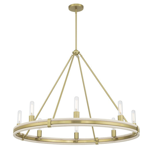 Millennium Lighting Rovessa 6 Light 29" Chandelier, Vintage Brass - 207108-VB