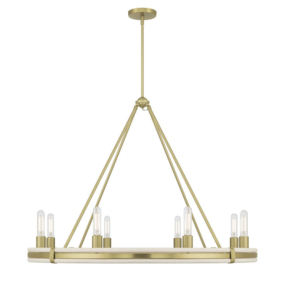 Millennium Lighting Rovessa 6 Light 29" Chandelier, Vintage Brass