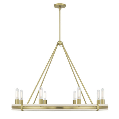 Millennium Lighting Rovessa 6 Light 29" Chandelier, Vintage Brass