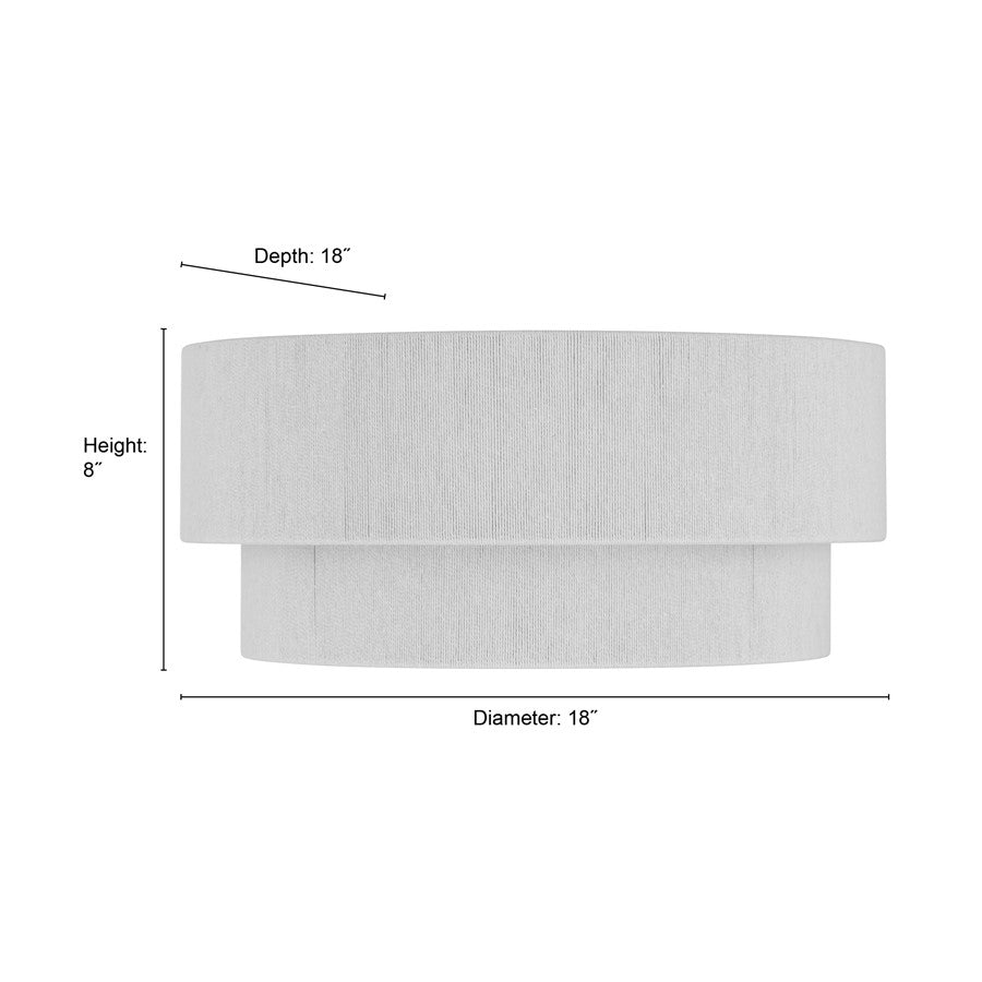 Millennium Lighting Helbert 4 Light Flush Mount, Matte Black