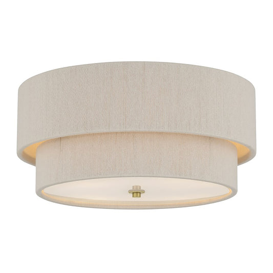 Millennium Lighting Helbert 4 Light Flush Mount, Vintage Brass - 208104-VB