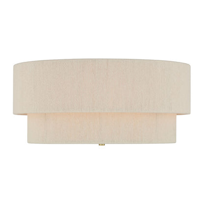 Millennium Lighting Helbert 4 Light Flush Mount, Vintage Brass