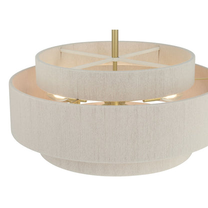 Millennium Lighting Helbert 5 Light Pendant, Vintage Brass