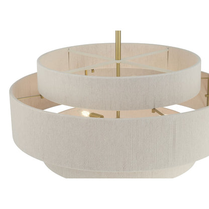 Millennium Lighting Helbert 6 Light Pendant, Vintage Brass