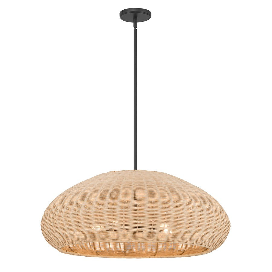 Millennium Lighting Natora 5 Light Pendant, Matte Black - 209105-MB