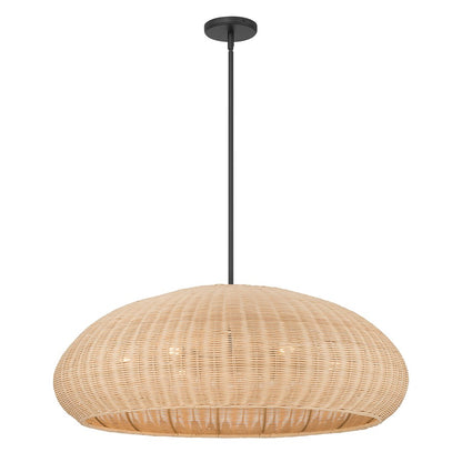 Millennium Lighting Natora 6 Light Pendant, Matte Black - 209106-MB
