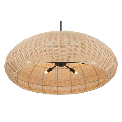 Millennium Lighting Natora 6 Light Pendant, Matte Black
